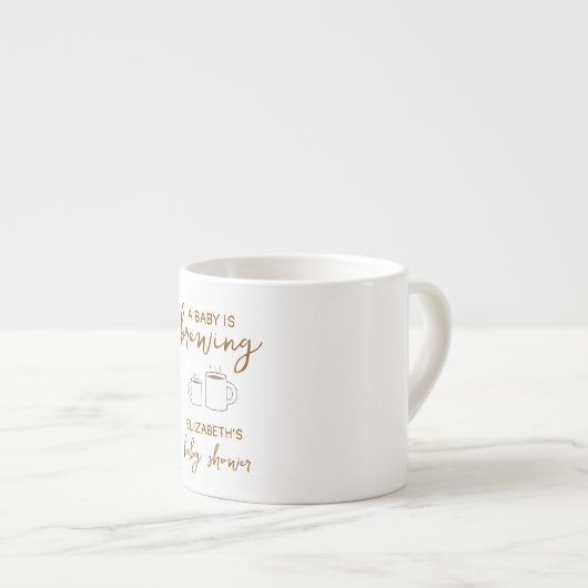Een Baby is Baby shower Espresso Kop (Voorkant rechts)