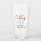 Een Baby is Baby shower Glas (Voorkant)