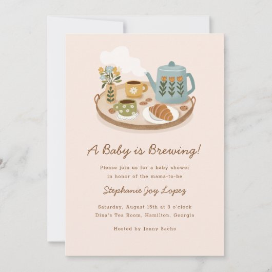 Een Baby is Baby shower Kaart (Voorkant)