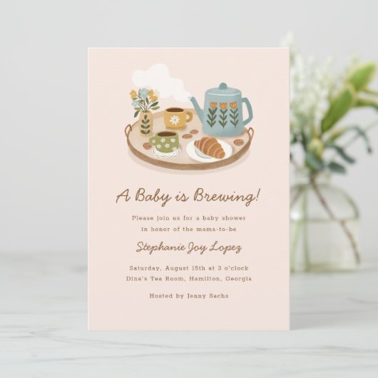 Een Baby is Baby shower Kaart (Staand voorkant)