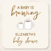 Een Baby is Baby shower Kartonnen Onderzetters (Voorkant)
