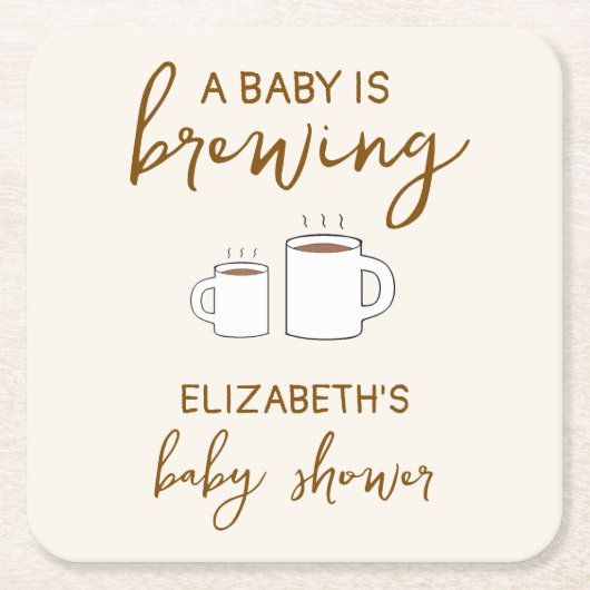 Een Baby is Baby shower Kartonnen Onderzetters (Voorkant)