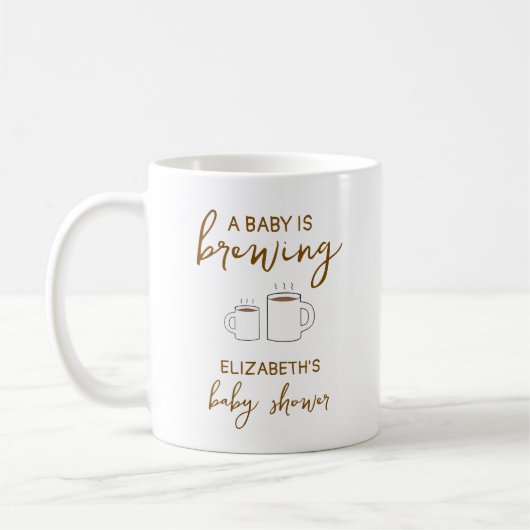 Een Baby is Baby shower Koffiemok (Links)