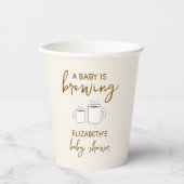 Een Baby is Baby shower Papieren Bekers (Voorkant)