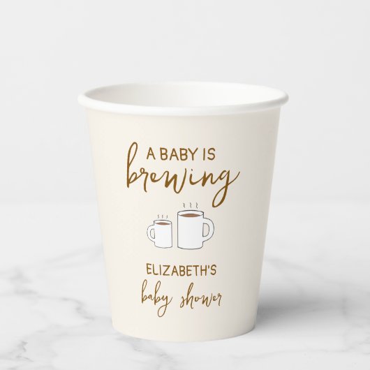 Een Baby is Baby shower Papieren Bekers (Voorkant)