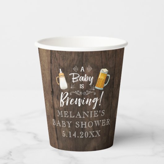 Een Baby is Baby shower Papieren Bekers (Voorkant)