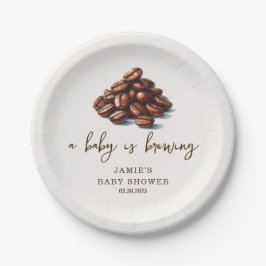 Een Baby is Baby shower Papieren Bordje