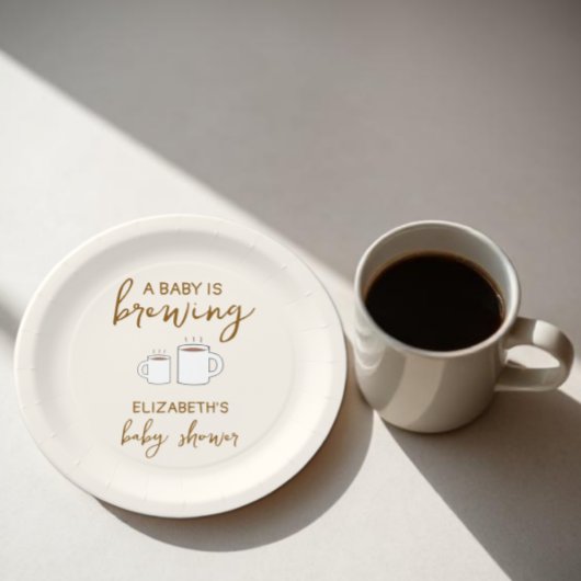 Een Baby is Baby shower Papieren Bordje