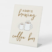 Een Baby is Baby shower Reclamebord Met Voetstuk (Voorkant)