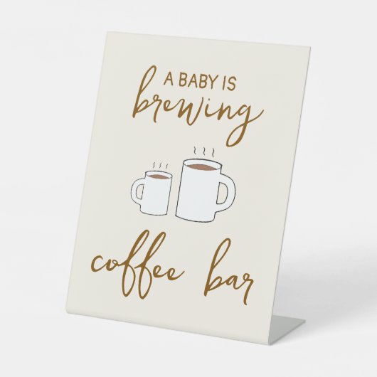 Een Baby is Baby shower Reclamebord Met Voetstuk (Voorkant)