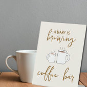 Een Baby is Baby shower Reclamebord Met Voetstuk
