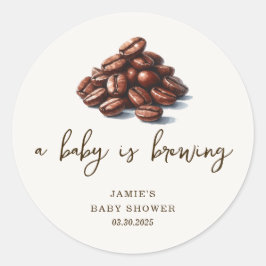 Een Baby is Baby shower Ronde Sticker