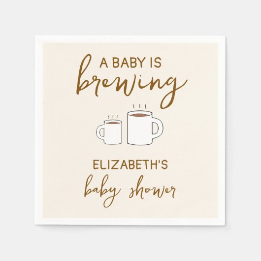 Een Baby is Baby shower Servet (Voorkant)