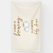 Een Baby is Baby shower Spandoek (Verticaal)