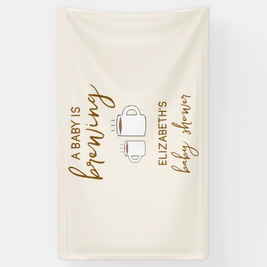 Een Baby is Baby shower Spandoek (Verticaal)