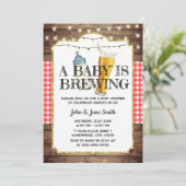 Een Baby is Baby shower van bijtende bieren Kaart (Staand voorkant)