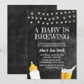 Een Baby is Baby shower van bijtende kalkplank Kaart (Voorkant / Achterkant)