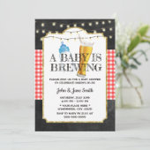 Een Baby is Baby shower van brouwkbordberen Kaart (Staand voorkant)