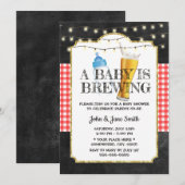 Een Baby is Baby shower van brouwkbordberen Kaart (Voorkant / Achterkant)
