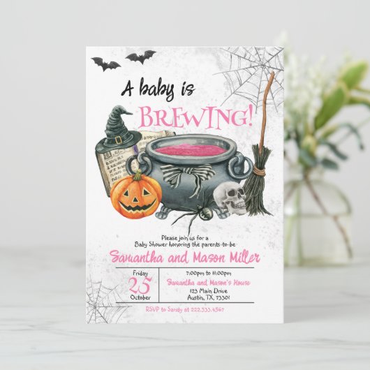 Een Baby is Baby shower van de Breedte Kaart (Staand voorkant)