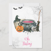 Een Baby is Baby shower van de Breedte Kaart (Achterkant)