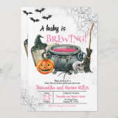 Een Baby is Baby shower van de Breedte Kaart (Voorkant / Achterkant)