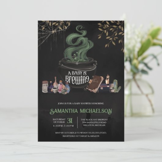 Een Baby is Baby shower van de Breedte Kaart (Staand voorkant)