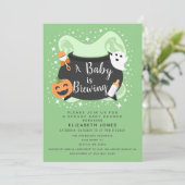 Een Baby is Baby shower van de Breedte Kaart (Staand voorkant)