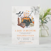 Een Baby is Baby shower van de Breedte Kaart (Staand voorkant)