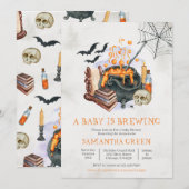 Een Baby is Baby shower van de Breedte Kaart (Voorkant / Achterkant)