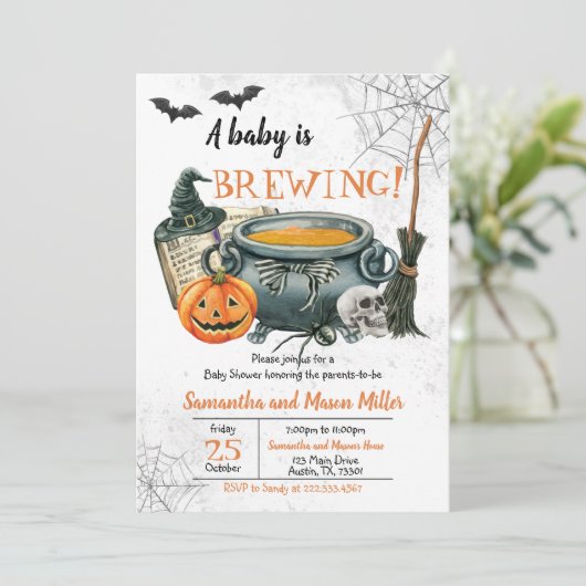 Een Baby is Baby shower van de Breedte Kaart (Staand voorkant)