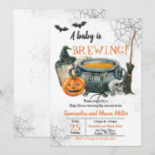 Een Baby is Baby shower van de Breedte Kaart (Voorkant / Achterkant)