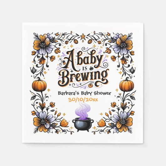 Een Baby is Baby shower van de Breedte Servet (Voorkant)