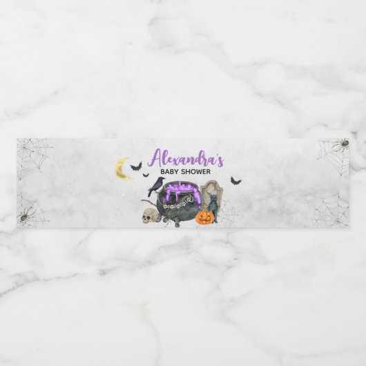 Een Baby is Baby shower van de Breedte Waterfles Etiket (Enkel label)