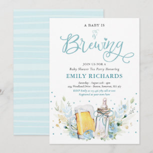 Een Baby is Baby shower van de brouwflesjes en de  Kaart
