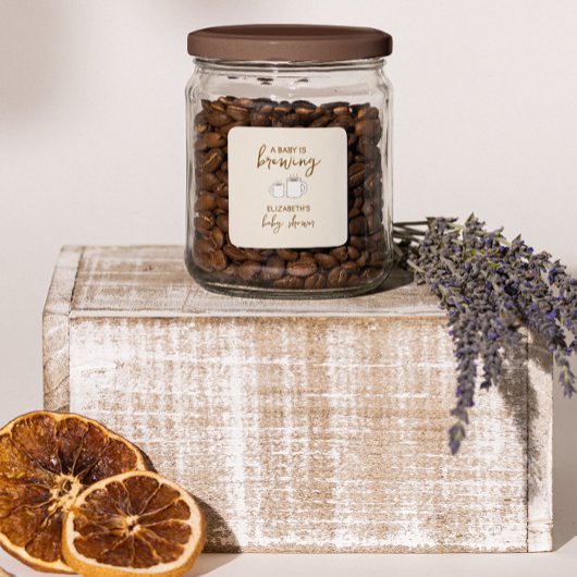 Een Baby is Baby shower Vierkante Sticker