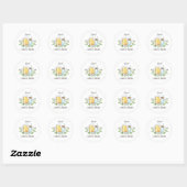 Een Baby is Baby showers flessen Breedkauzen Ronde Sticker (Vel)
