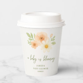 Een Baby is bloeiende Baby showers papieren bekers