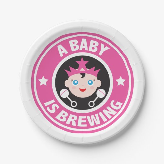 Een baby is Bord koffiepapier (Voorkant)