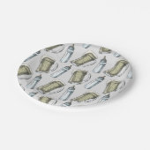 Een Baby is Borden voor brouwflesjes en bier Papieren Bordje (Gekanteld)