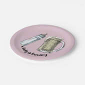 Een Baby is Borden voor papier Papieren Bordje (Gekanteld)