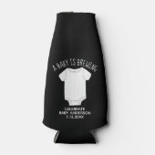 Een Baby is brein - Genderneutrale schoenenvoorkeu Flesjeskoeler (Voorkant)