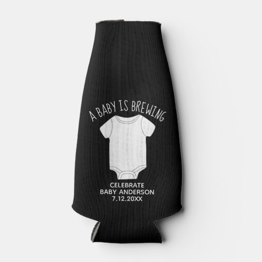 Een Baby is brein - Genderneutrale schoenenvoorkeu Flesjeskoeler (Voorkant)