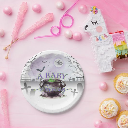 Een Baby is Brewing Party Bord (P/G) (Feest)