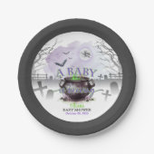 Een Baby is Brewing Party Bord (P/G) Custom (Voorkant)