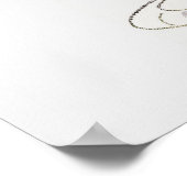 Een Baby is Brewing Tea Party Baby shower Welkom Poster (Hoek)