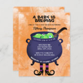 Een Baby is Brouwen Budget Halloween Baby shower (Voorkant / Achterkant)