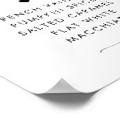 Een Baby is Brouwen Coffee Bar Baby shower teken Poster (Hoek)