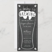 Een Baby is brouwen Douche Uitnodiging, Luier Douc Kaart (Voorkant)