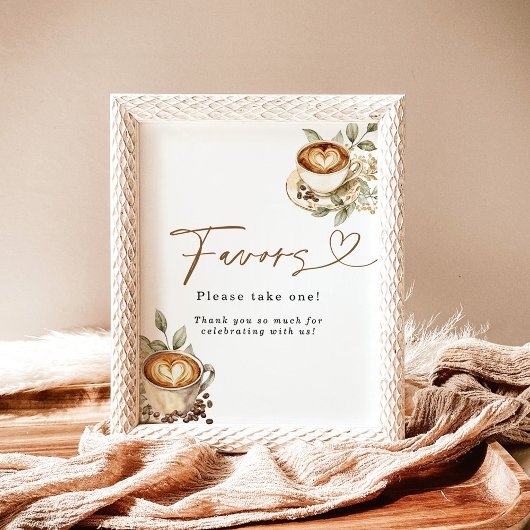 Een Baby is Brouwen Favorieten Sign | koffie-Baby  Poster